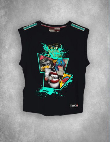 Camiseta Lasal Mujer Once Negro