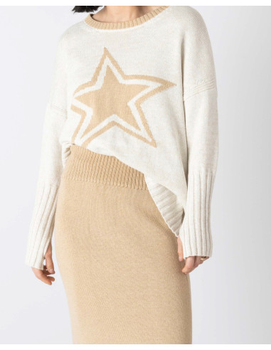 Jersey Punto Animosa Rock Star Beige