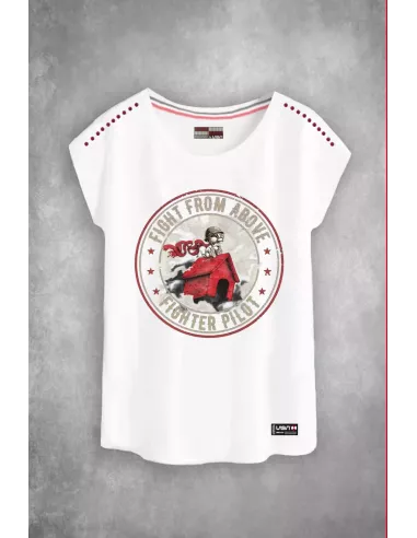 Camiseta mujer LASAL FIGHT blanco