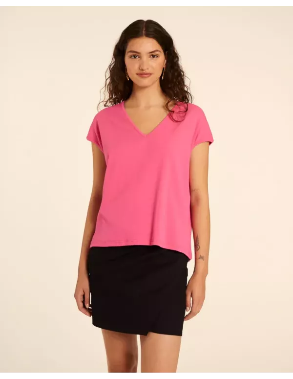 Camiseta Pepaloves Cuello pico Pink