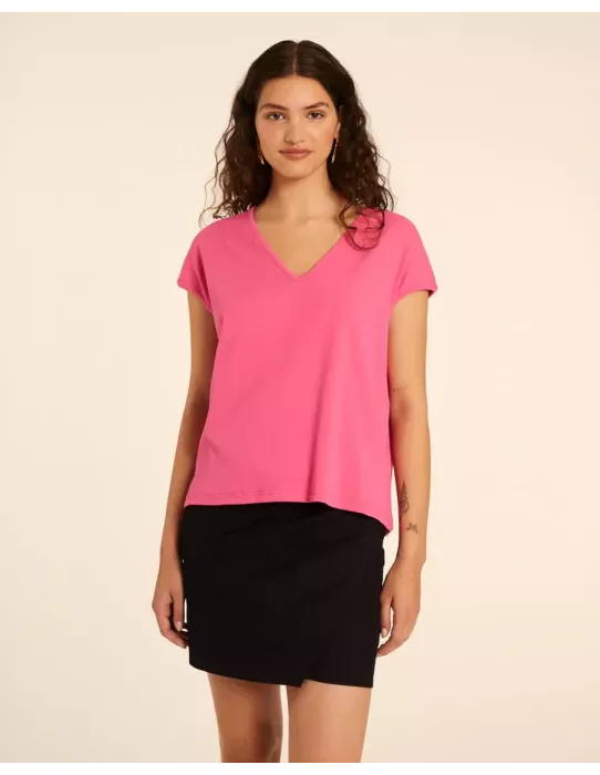 Camiseta Pepaloves Cuello pico Pink